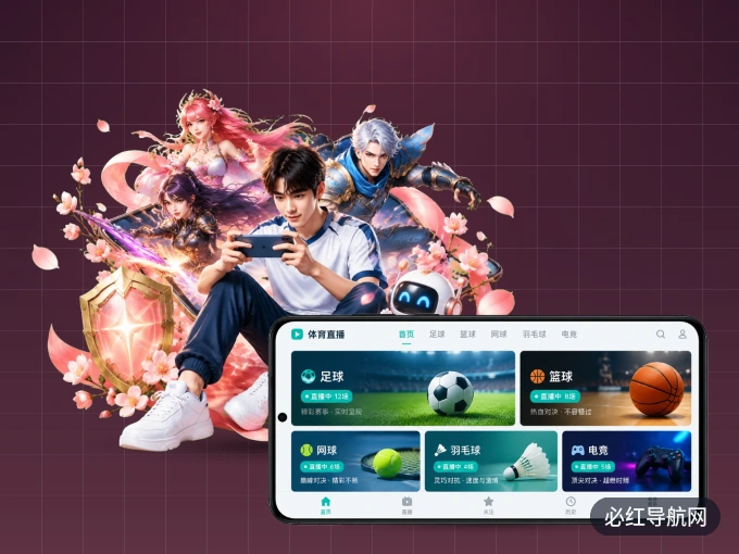 装上必红导航网 APP，热门赛事不缺席